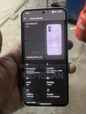 নাথিং ফোন ২ ১২৮ জিবি হোয়াইট