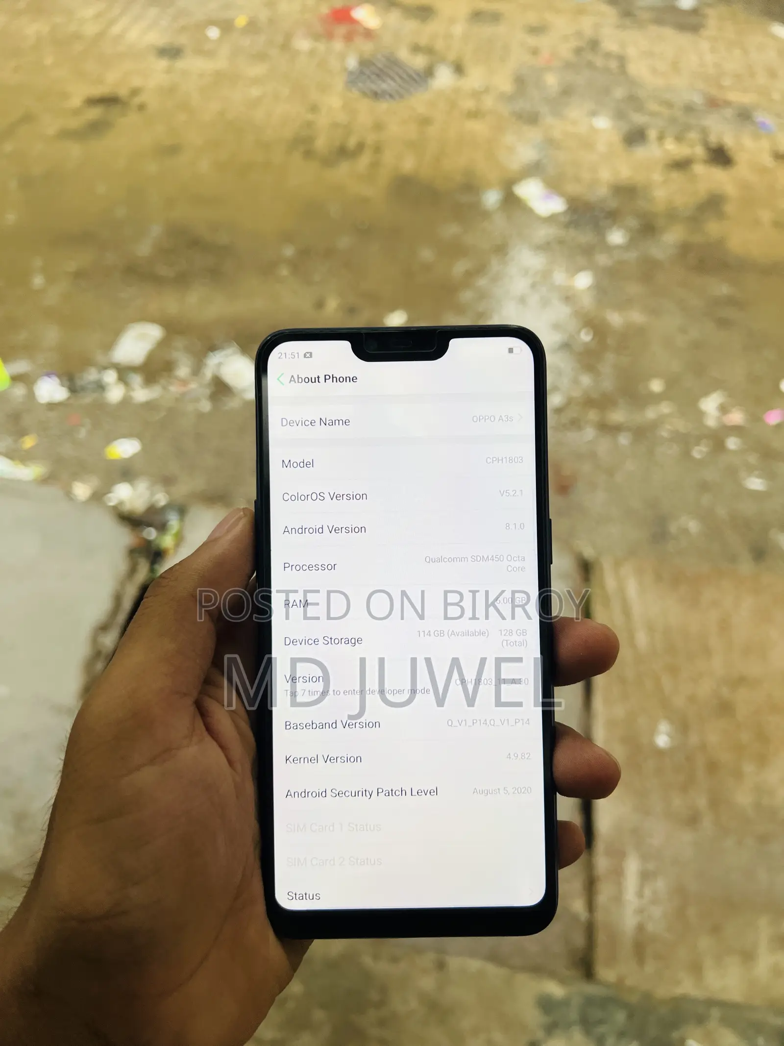 Oppo A3s 64 GB Orange