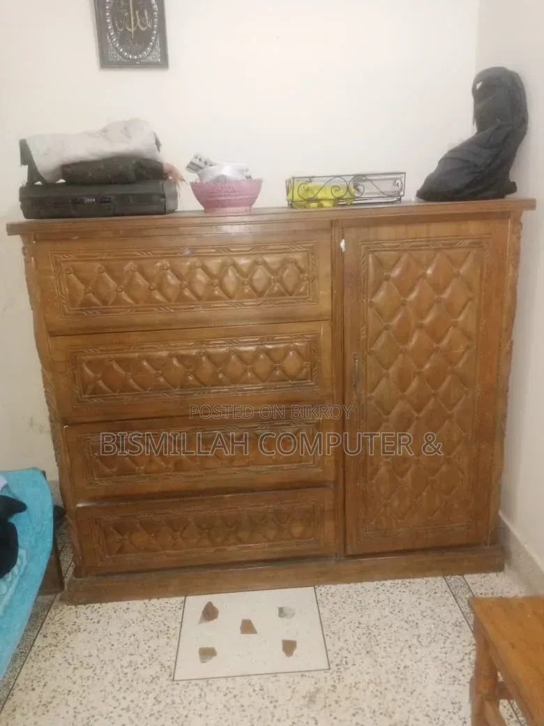 ওয়ার্ডরোব ৪ ডোরস সেগুন কাঠ