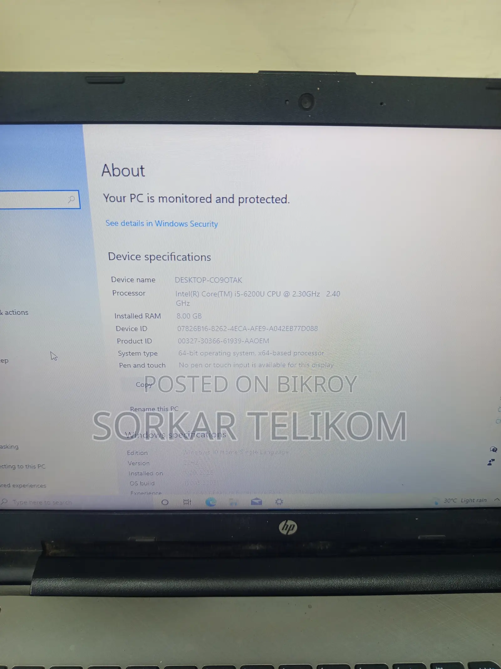 Laptop HP 15 8GB Intel Core i5 HDD+SSD 1TB
