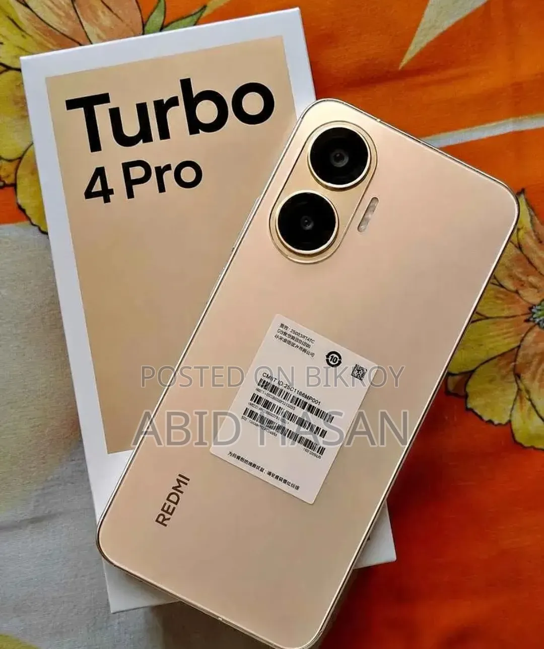 Xiaomi Redmi Turbo 4 Pro 256 GB Gold