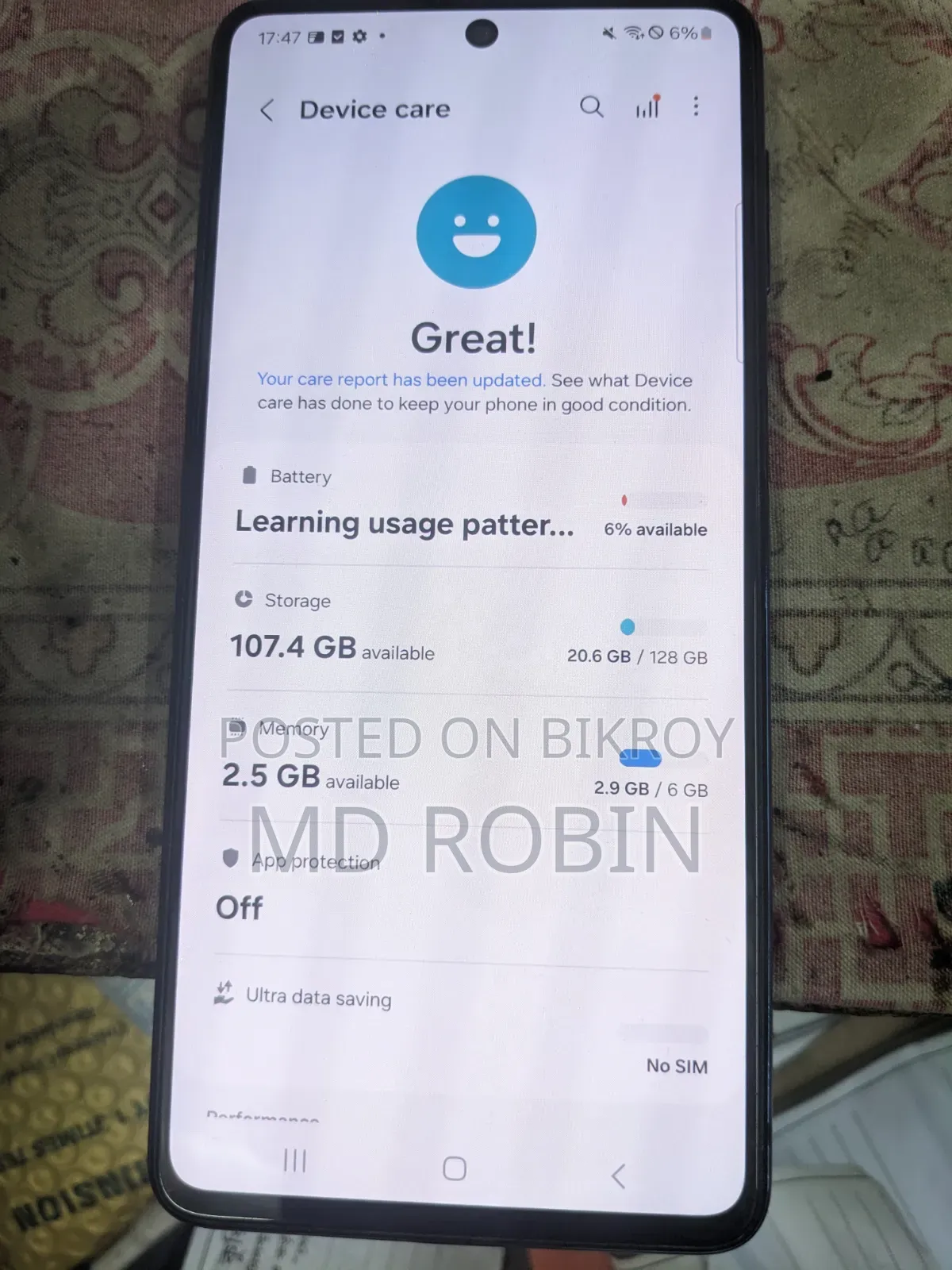 Samsung Galaxy M53 128 GB Blue