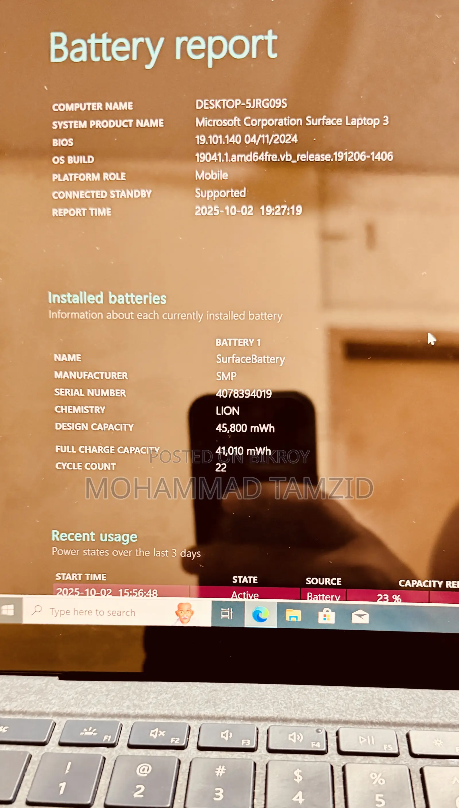 Laptop Microsoft Surface Laptop 3 16GB Intel Core I7 SSD 512GB