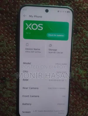 New Infinix Hot 60 Pro+ 256 GB Yellow