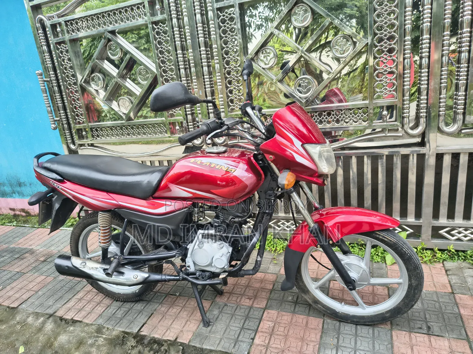 Bajaj Platina 100 2016 Red