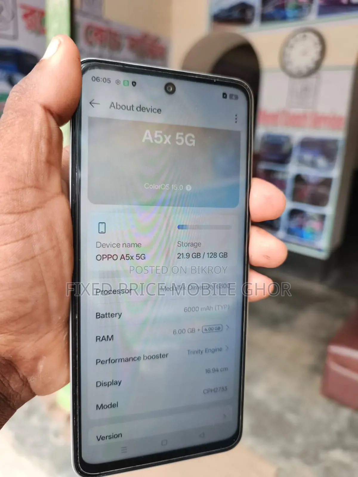 Oppo A5X 5G 128 GB Blue