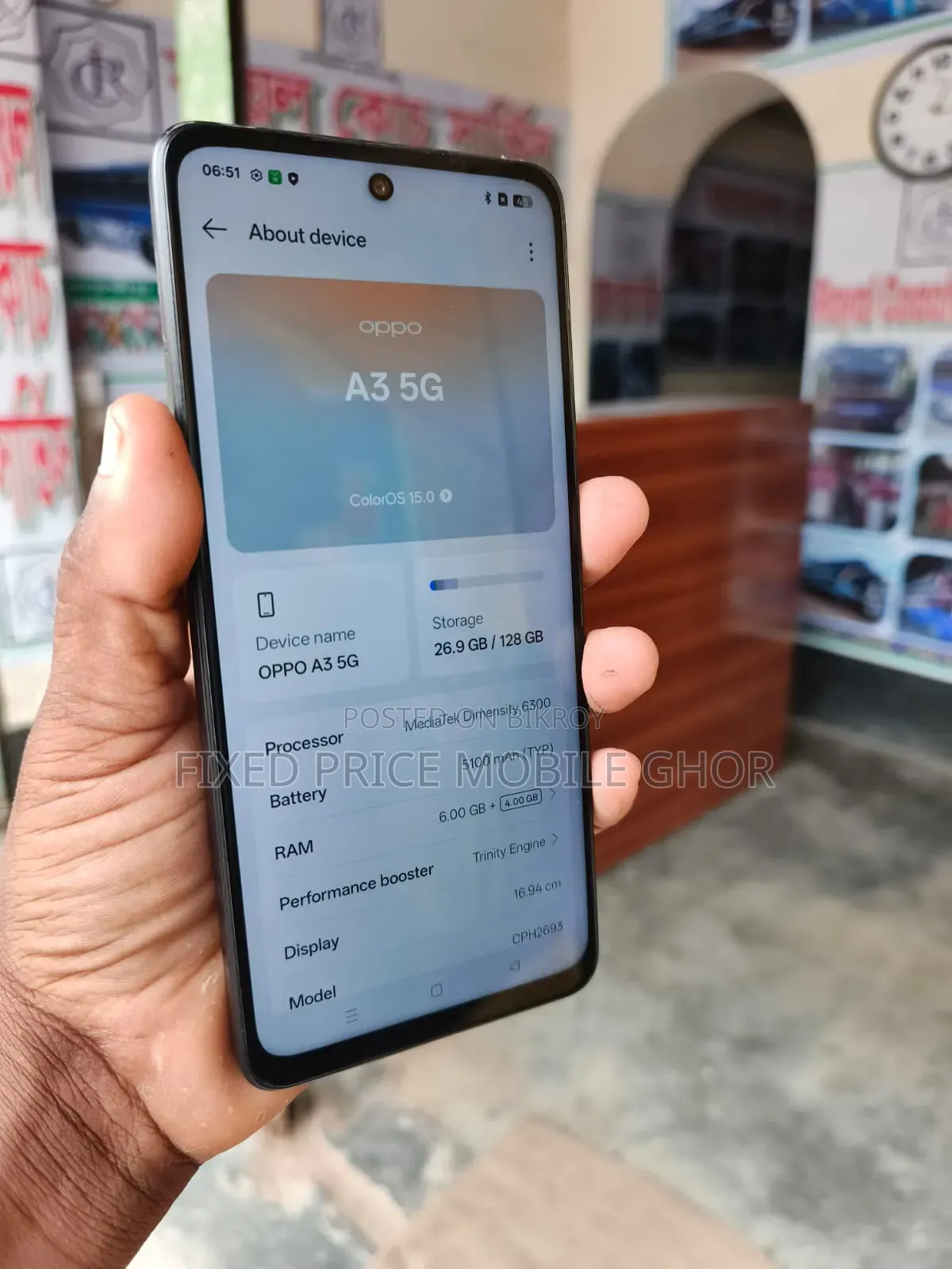 Oppo A3 128 GB Black