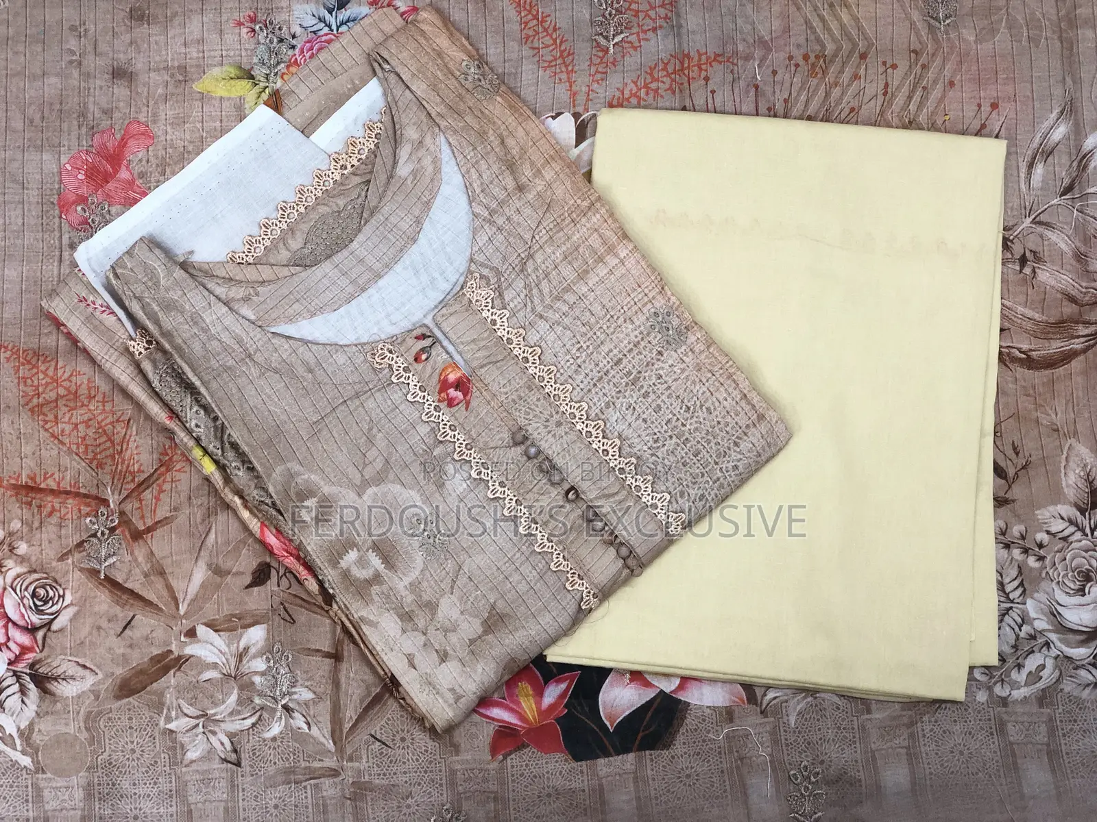 প্রিমিয়াম পিওর কটন থ্রি পিস