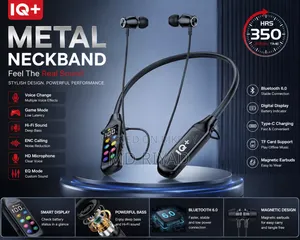 iQ Metal Neckband ( 🔥 Free Delivery 🔥 )