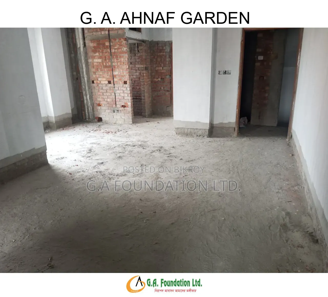 জি. এ. আহনাফ গার্ডেন, মিরপুর-এ ৩ বেডরুমের অ্যাপার্টমেন্ট বিক্রয়ের জন্য