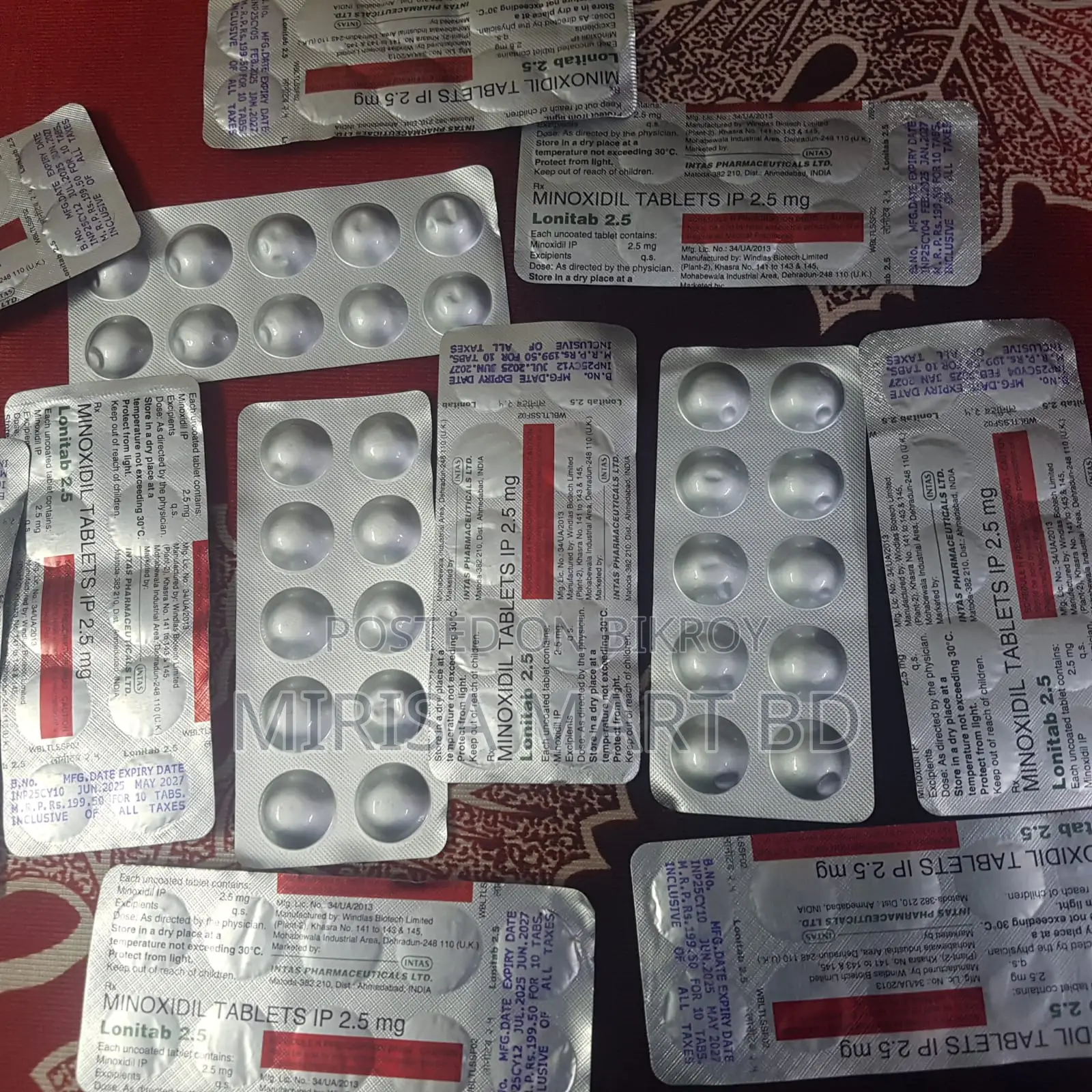Oral Minoxidil Lonitab 2.5Mg Tablet