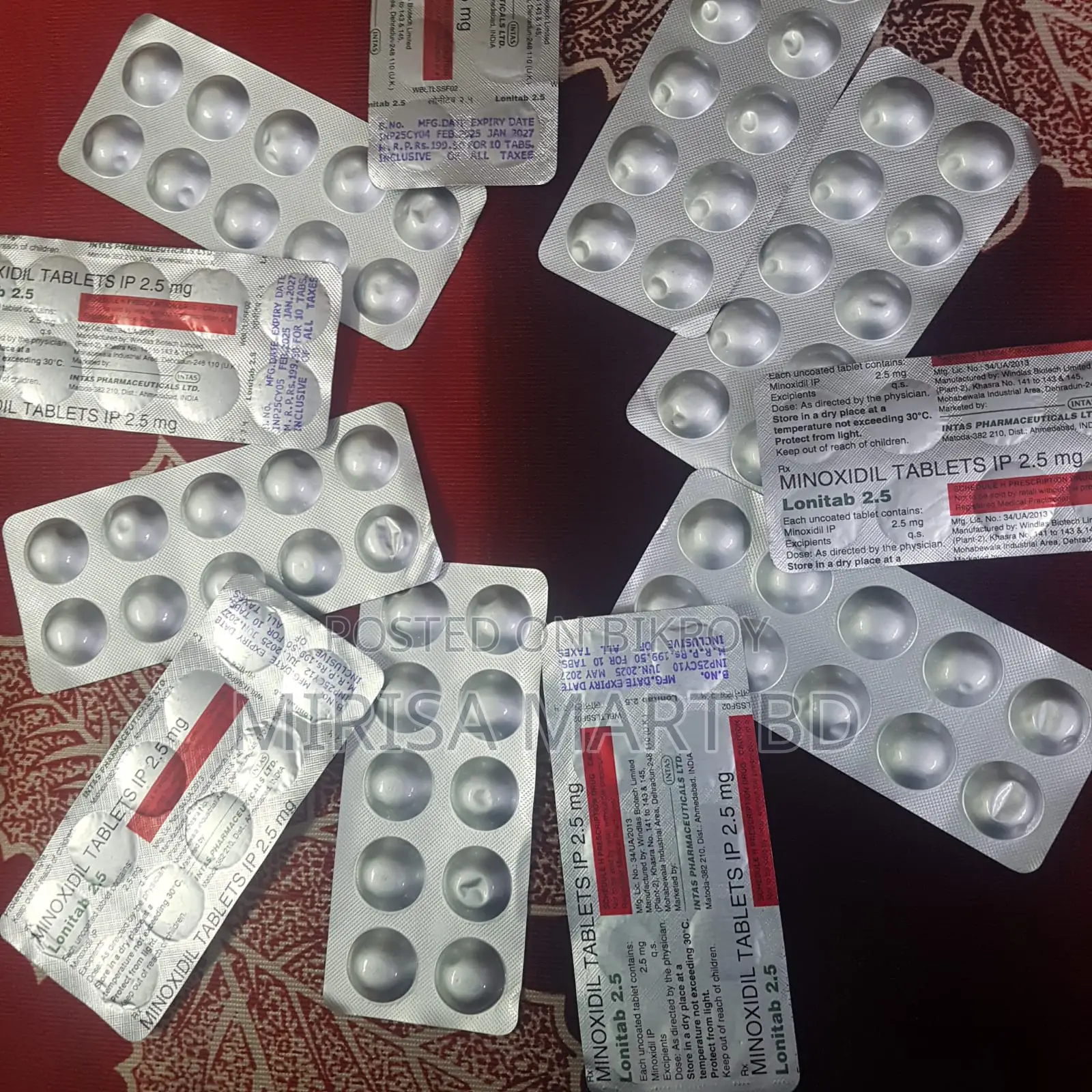 Oral Minoxidil Lonitab 2.5Mg Tablet