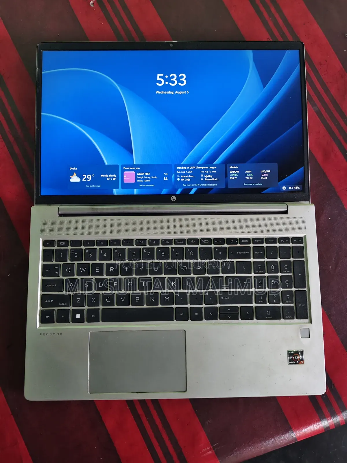 Laptop HP ProBook 455 16GB AMD Ryzen SSD 512GB