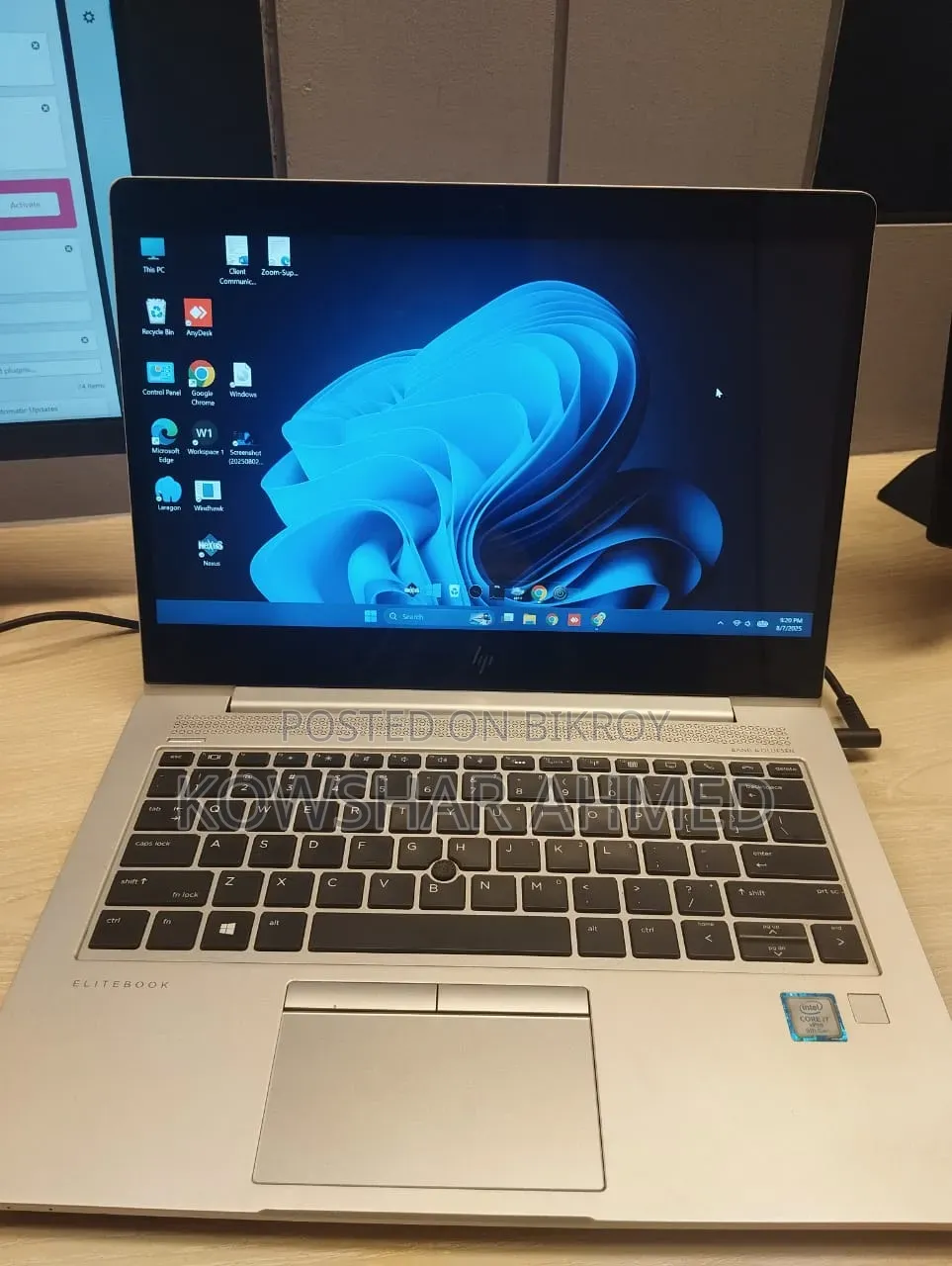 ল্যাপটপ HP EliteBook 830 G5 8GB Intel Core I7 SSD 256GB