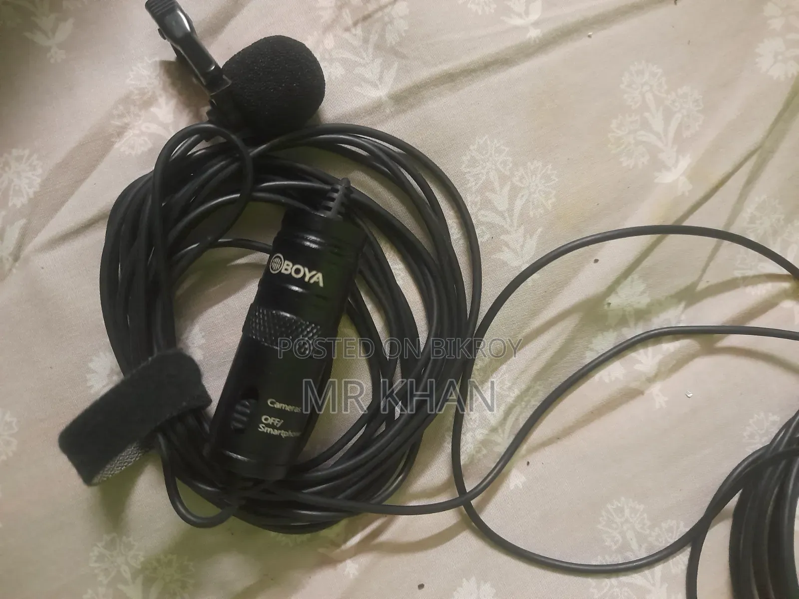 BOYA BY-M1 Lavalier Microphone | Smartphone DSLR Camera Compatible