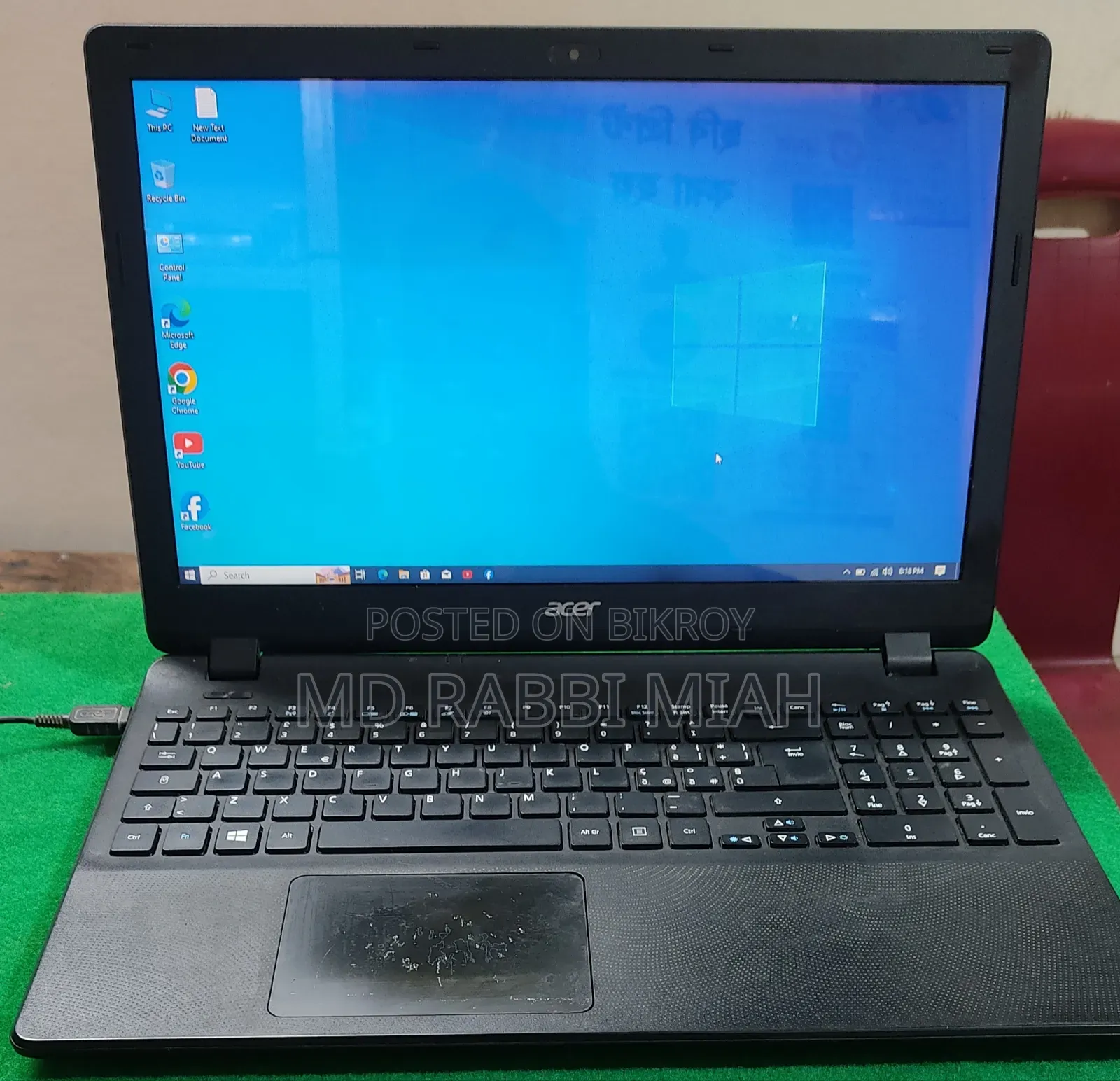 Laptop Acer 4GB Intel Celeron HDD 320GB
