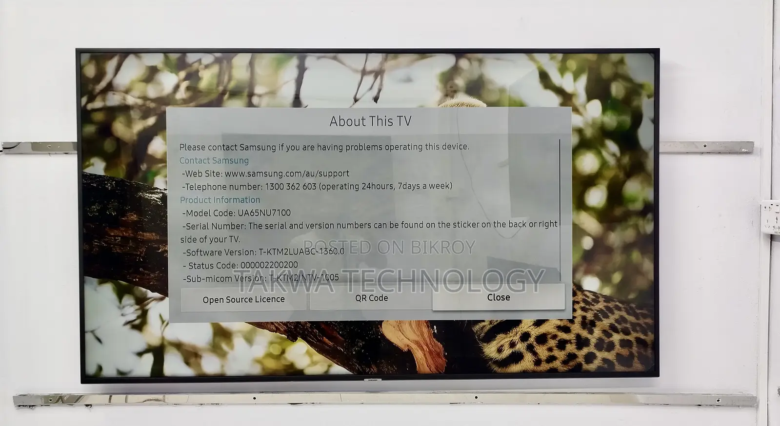 Samaung 65 Inche Smart Ultra UHD Resolution TV