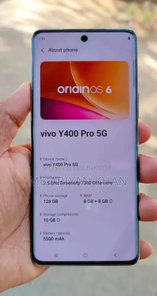 Vivo Y400 Pro 128 GB White