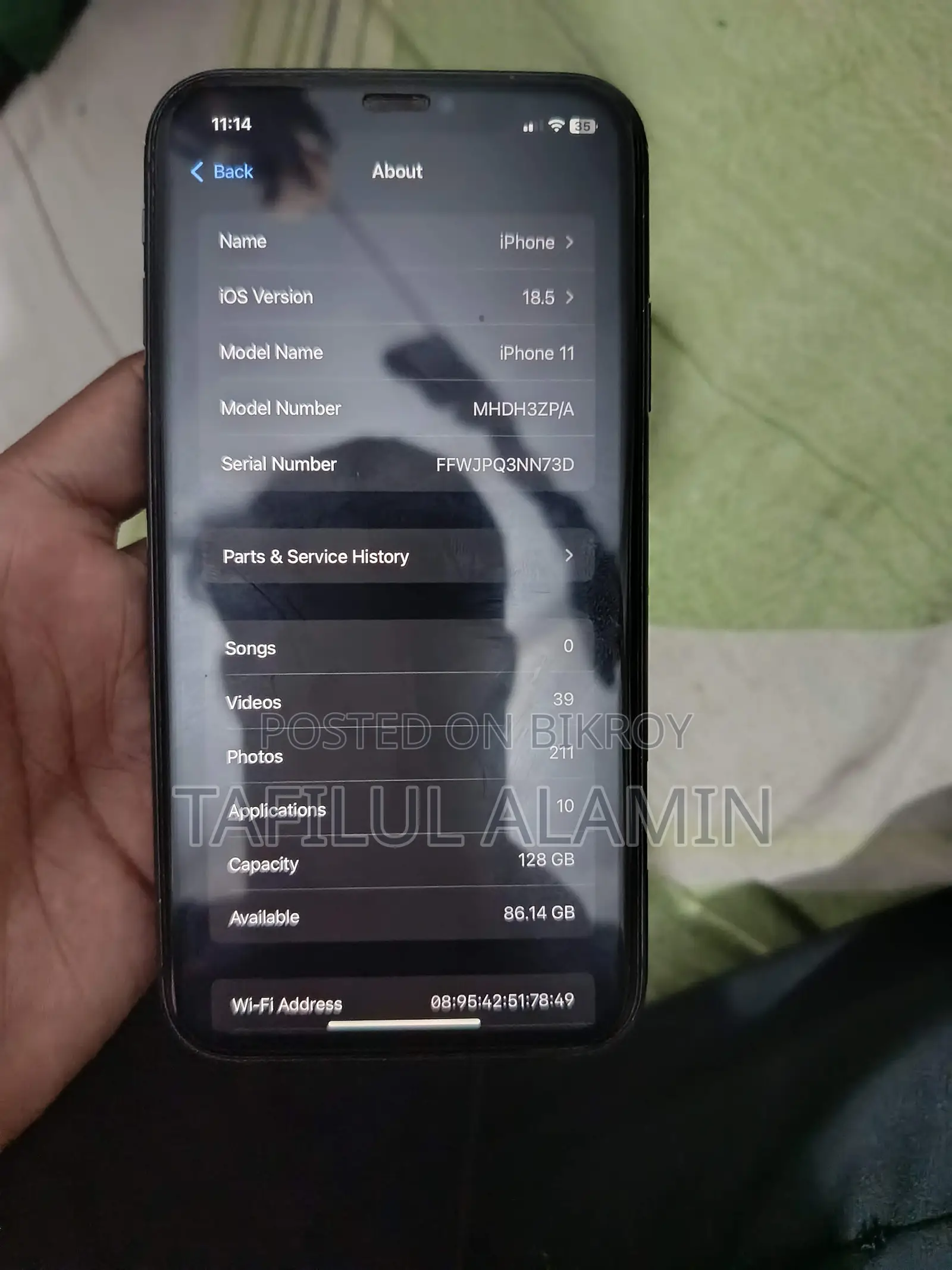 Apple iPhone 11 128 GB Black