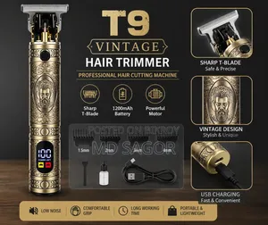 Rechargeable Vintage T9 Hair Cutting Machine Hair Trimmer