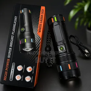 Super Bright 600W LED+COB High Power Rechargeable Flashlight