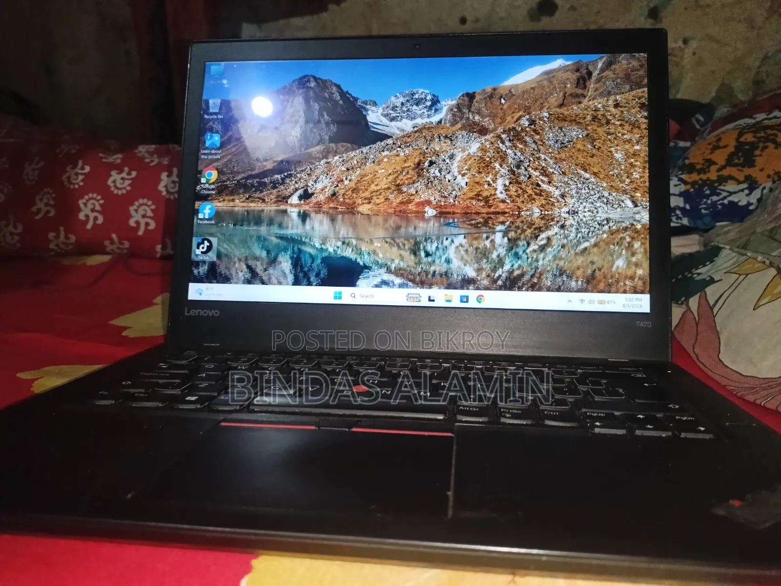 Laptop Lenovo ThinkPad T470 8GB Intel Core I5 SSD 256GB