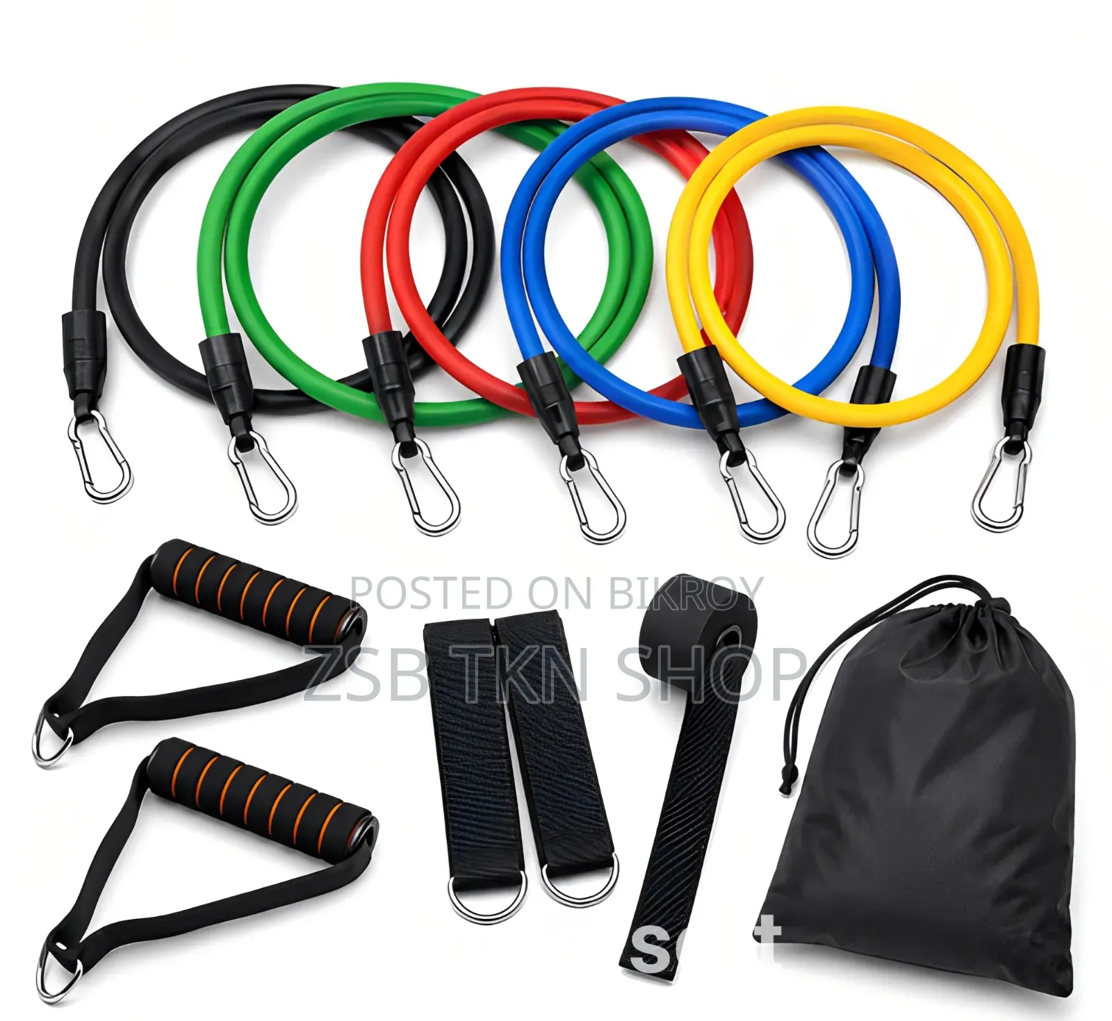 Power Resistance Bands Set (100% Latex Tubes)
