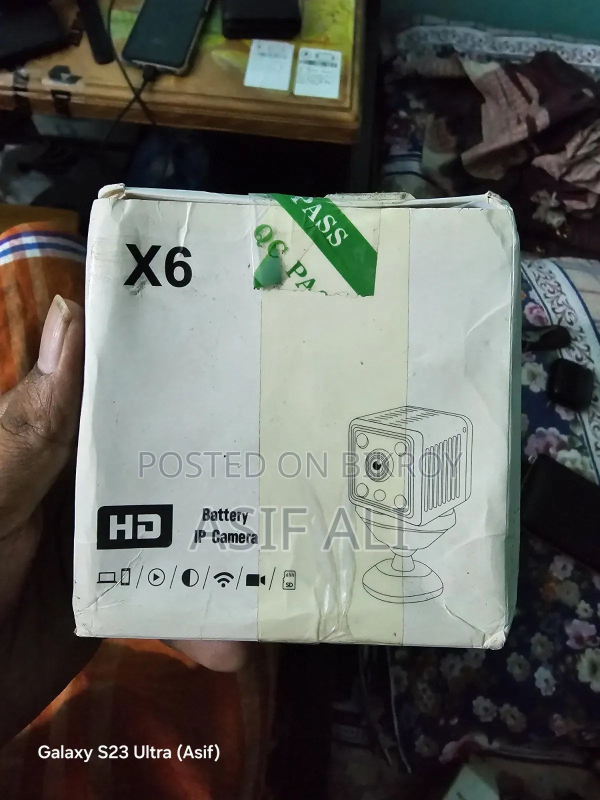X6 Mini Ip Camera With AC/Dc Both Operation System