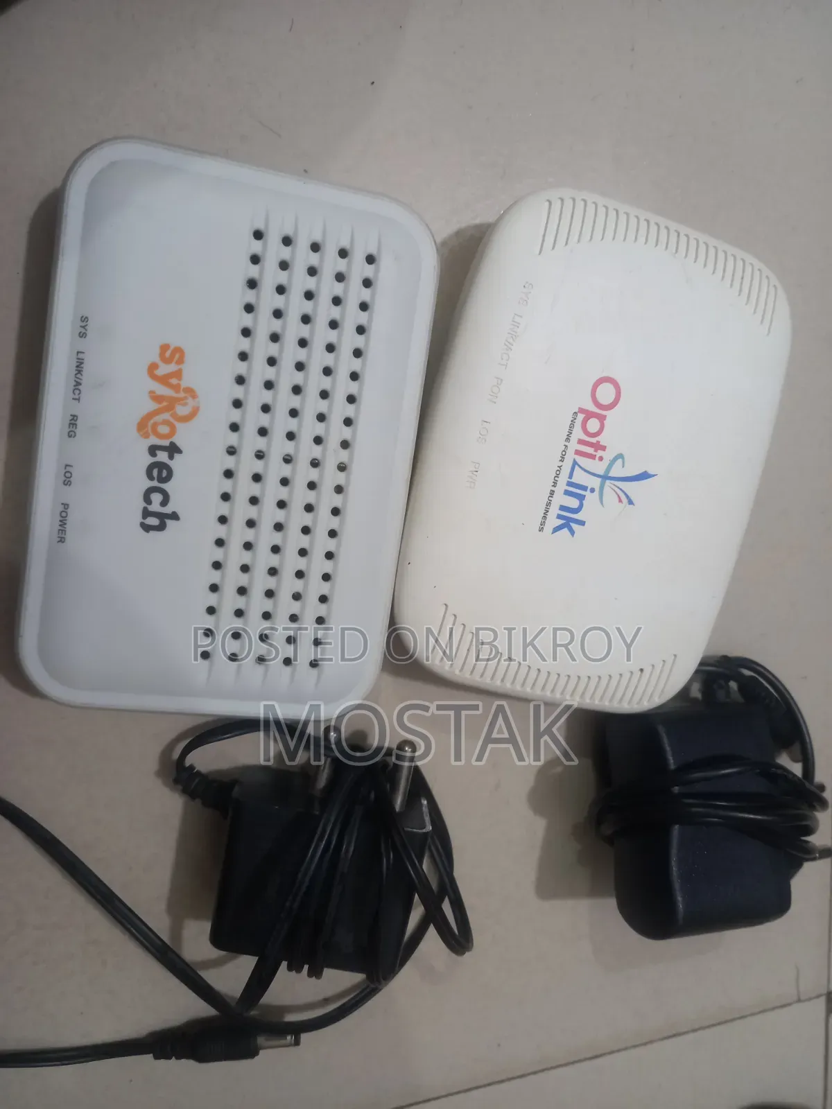 রাউটার এবং ওএনইউ