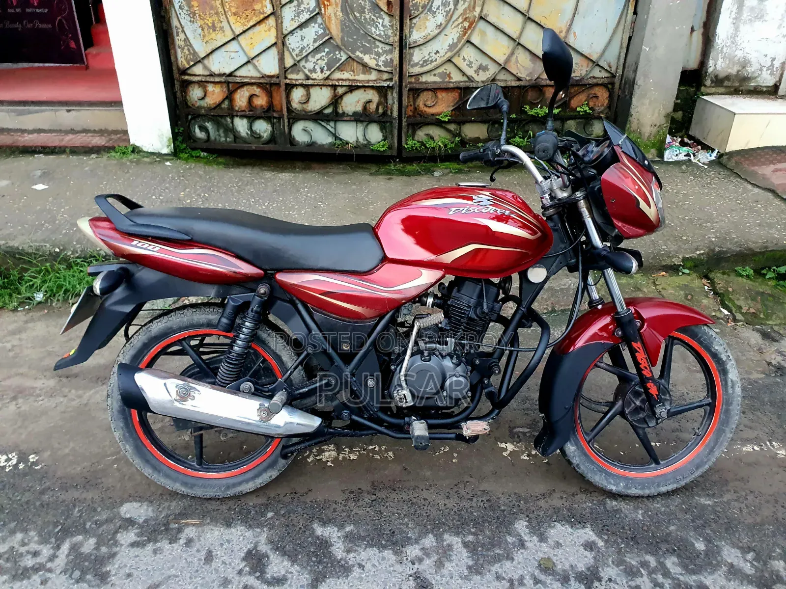 Bajaj Discover 100 2015 Red