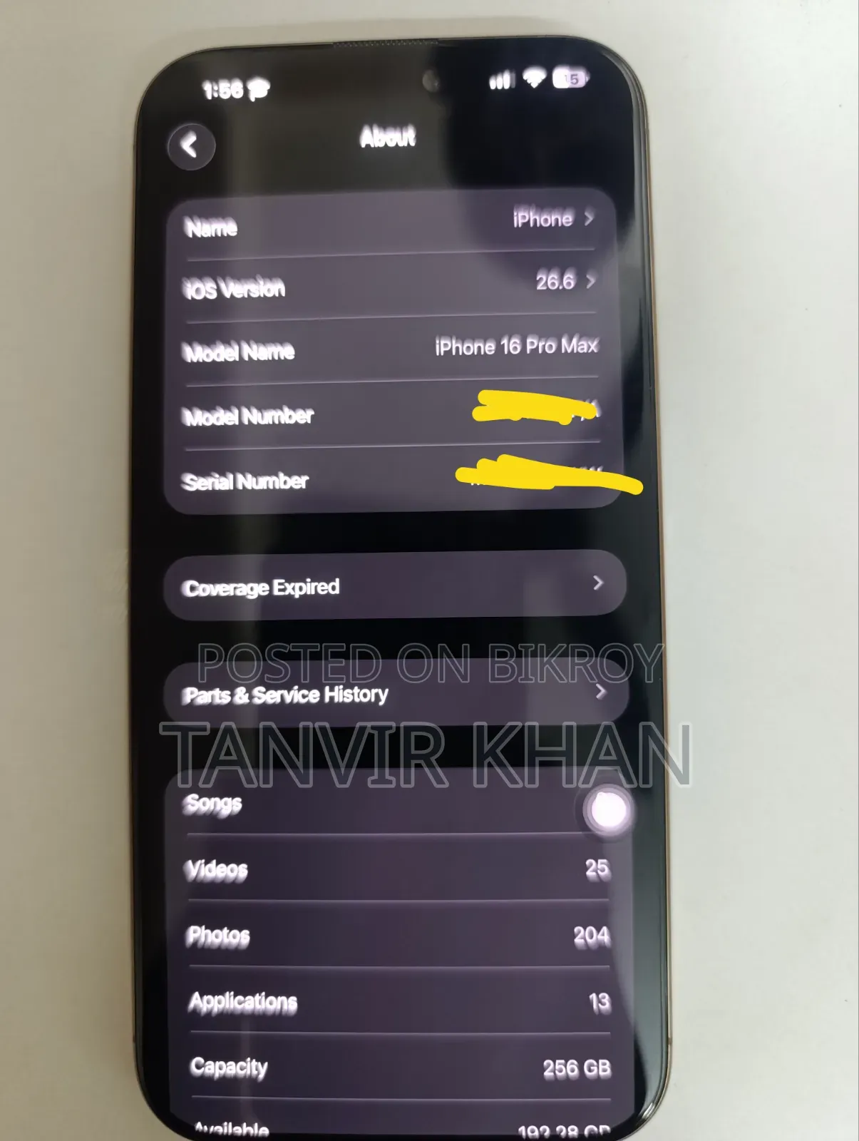 New Apple iPhone 16 Pro Max 256 GB Gold