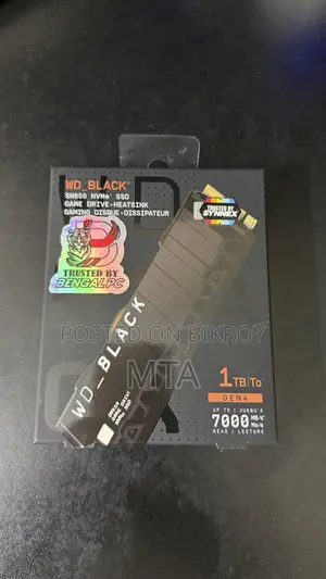 WD Black SN850 NVMe 1TB SSD Gen4 PCIe With Heatsink