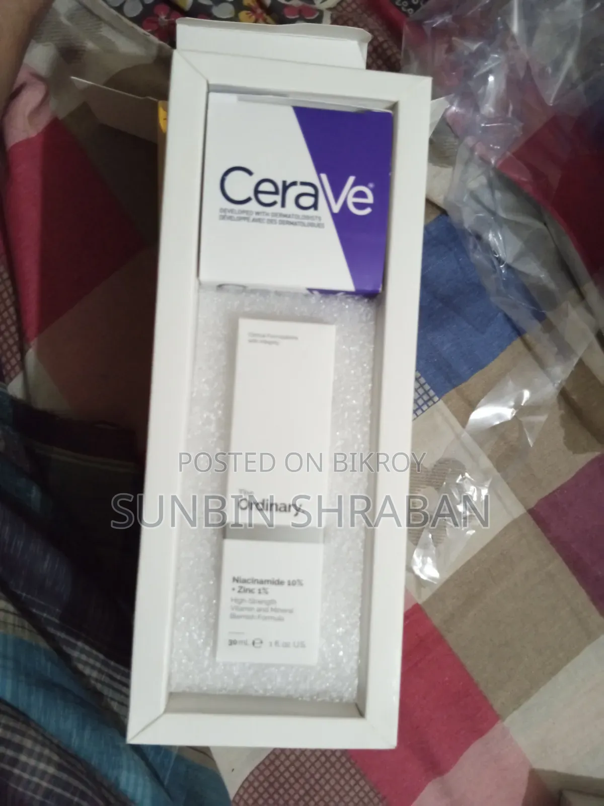 CeraVe Brand Night Cream & the Ordinary Serum Combo