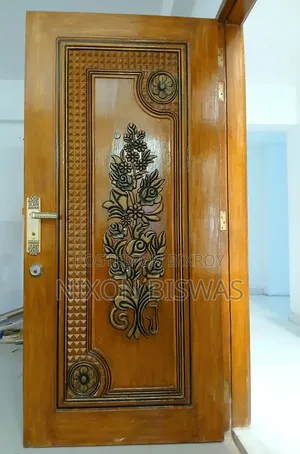 Main Door, Chittagong Teak with Door Frame (Combo Pack) Wood Main Door.