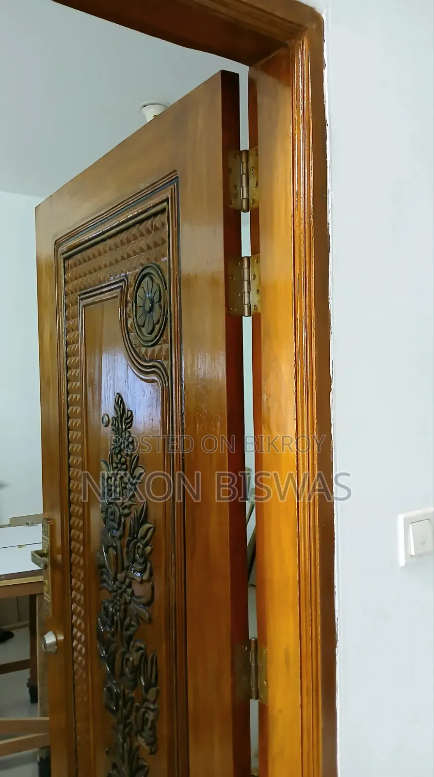 Main Door, Chittagong Teak with Door Frame (Combo Pack) Wood Main Door.