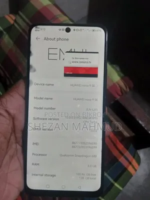 Huawei Nova 9 SE 128 GB Gray