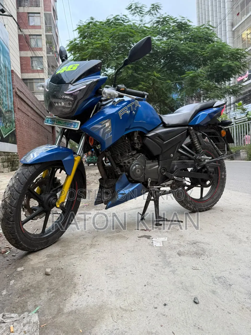 টিভিএস আপাচে আরটিআর ১৬০ টুভি এবিএস ২০১৯ ব্লু