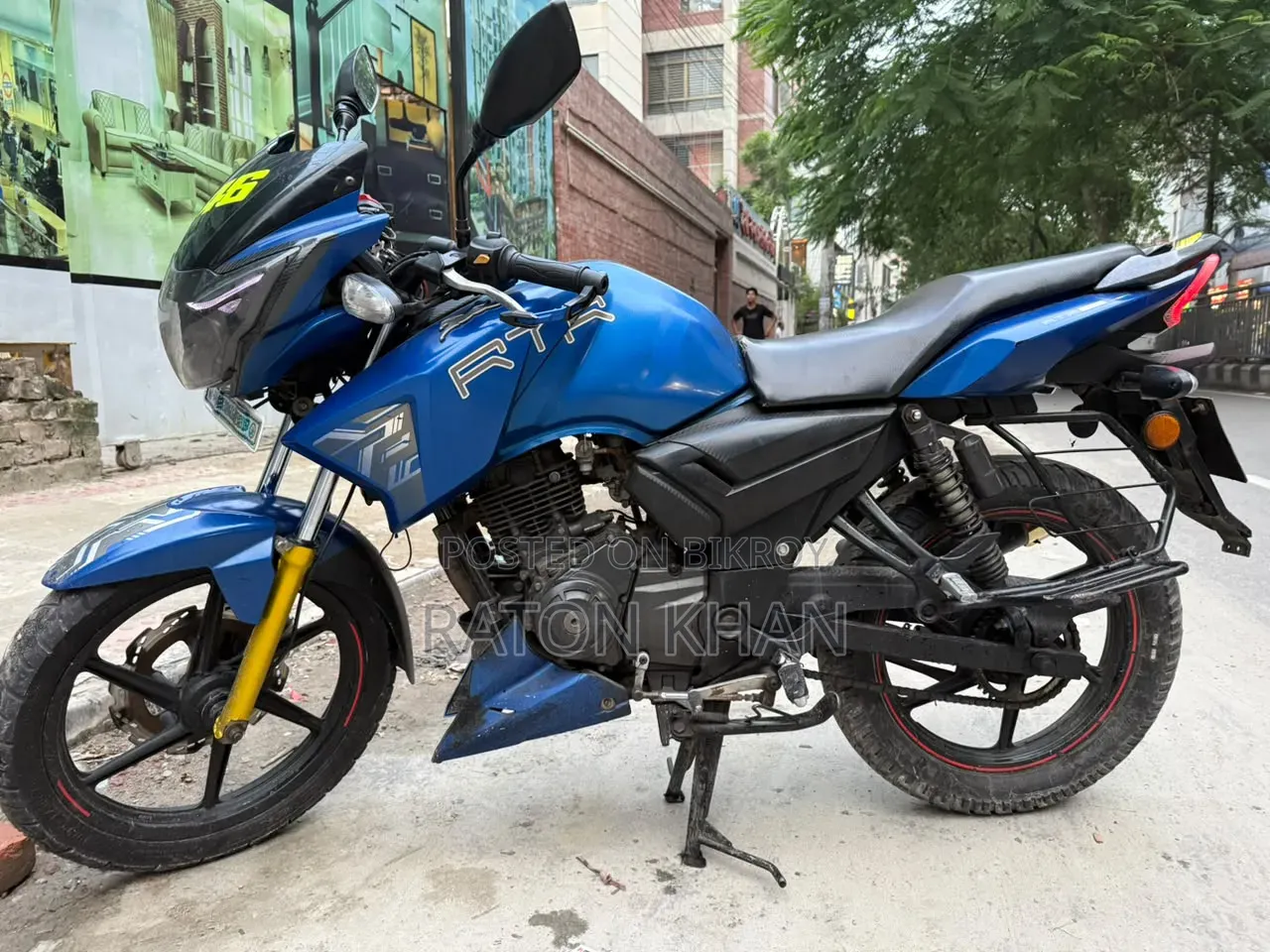 টিভিএস আপাচে আরটিআর ১৬০ টুভি এবিএস ২০১৯ ব্লু