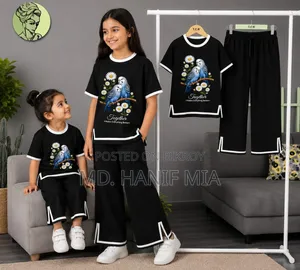 ✨ Stylish Girls Half Sleeve T-Shirt & Pant Set 👧💖