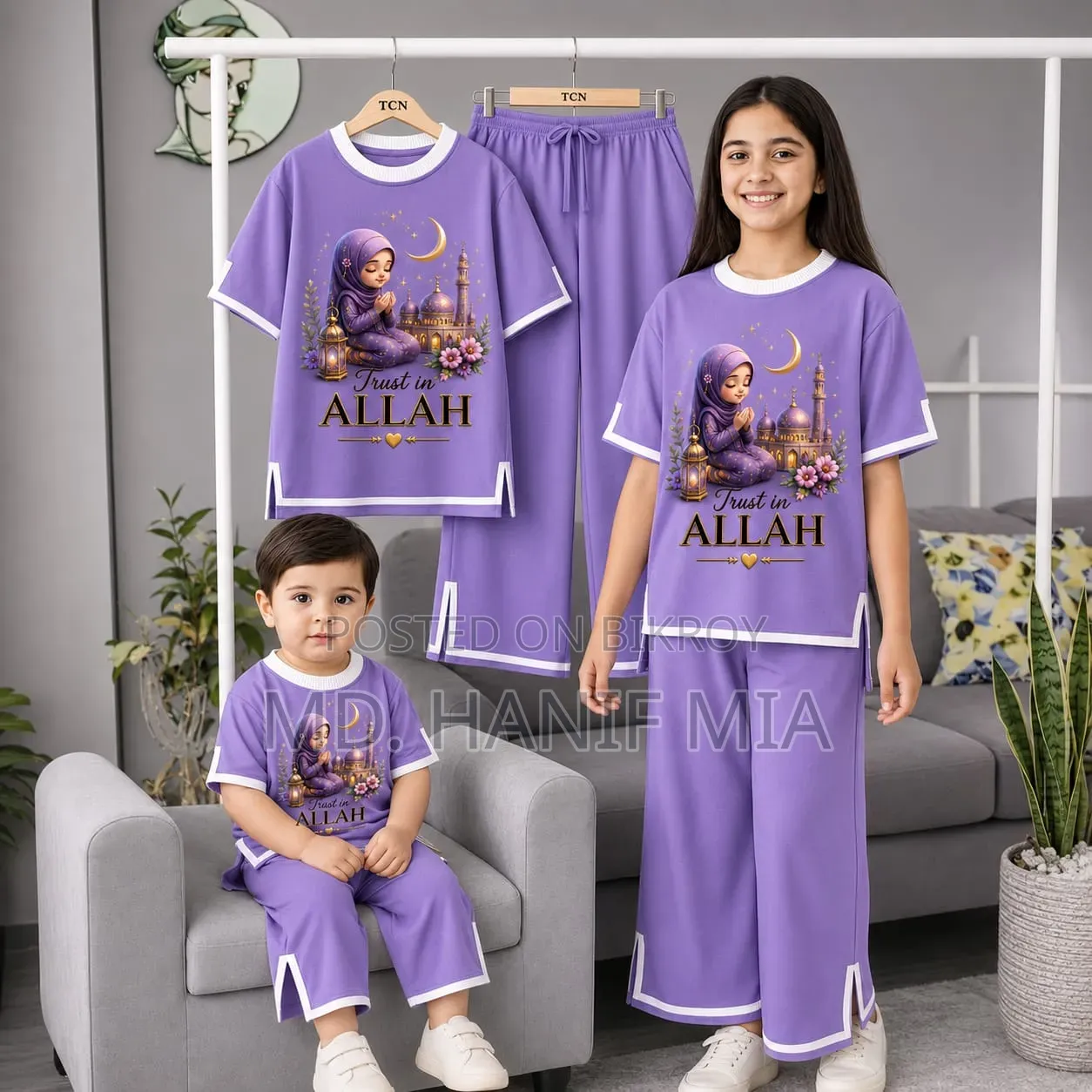 ✨ Stylish Girls Half Sleeve T-Shirt & Pant Set 👧💖