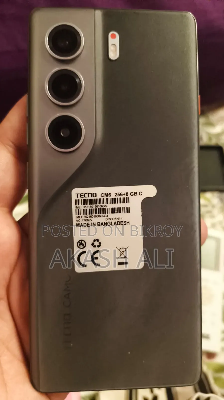 Tecno Camon 40 Pro 4G 256 GB Black