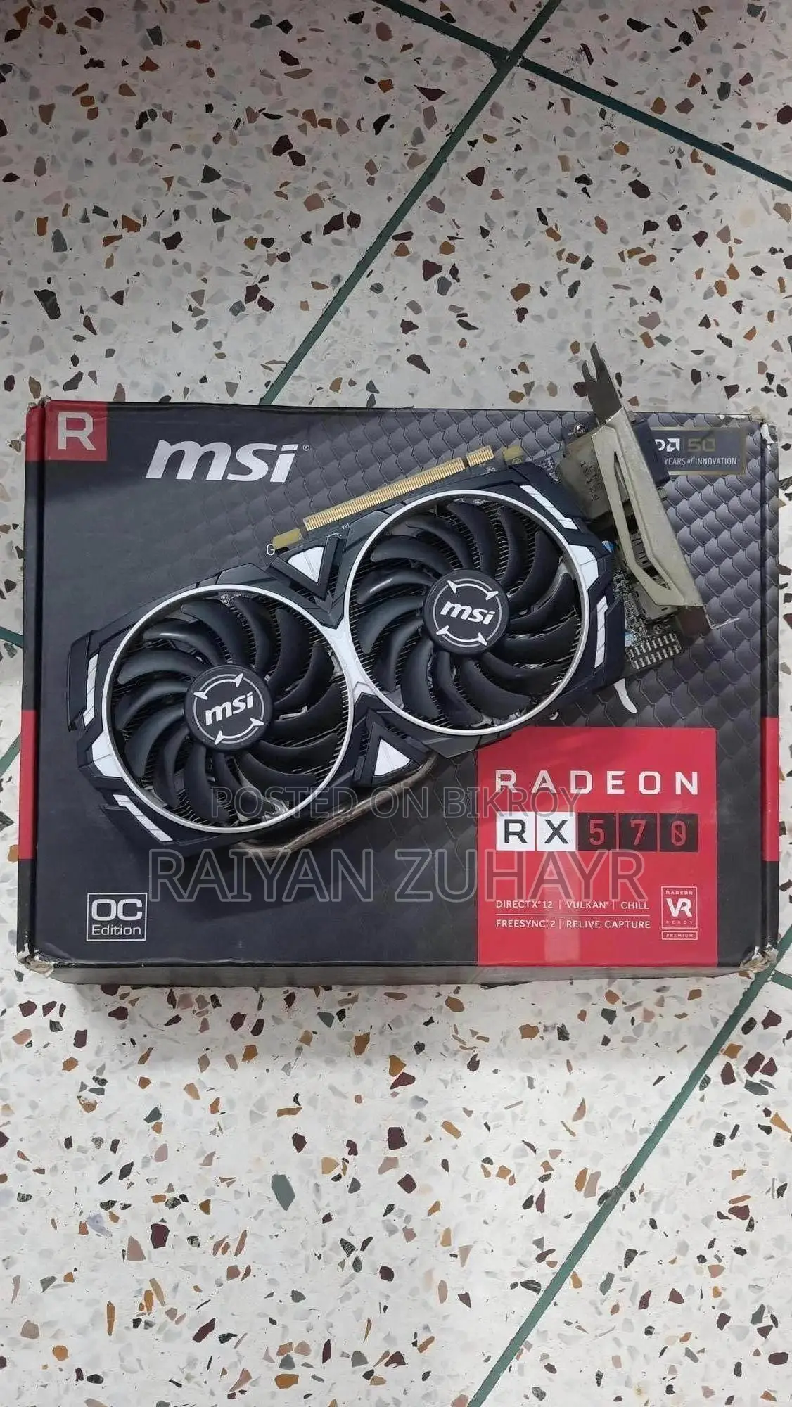 MSI Armor RX 570 8GB OC