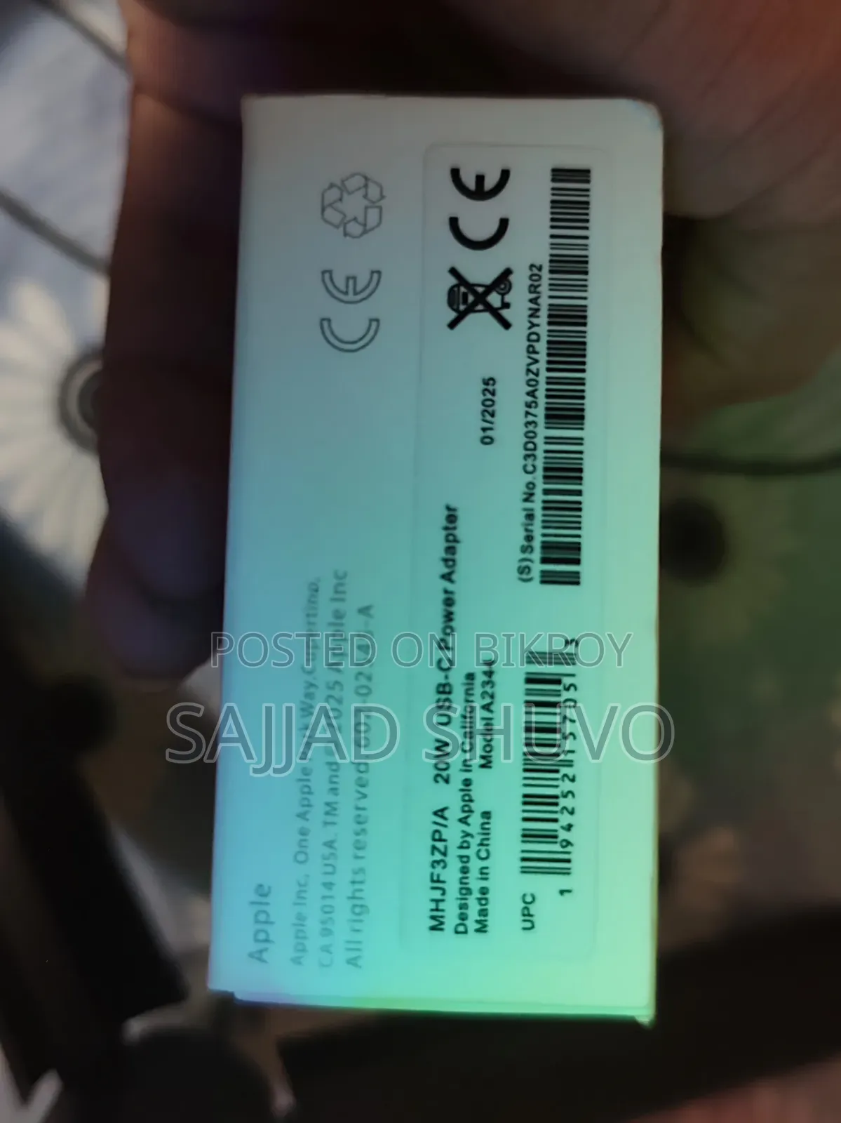 Apple Charger 20W Original