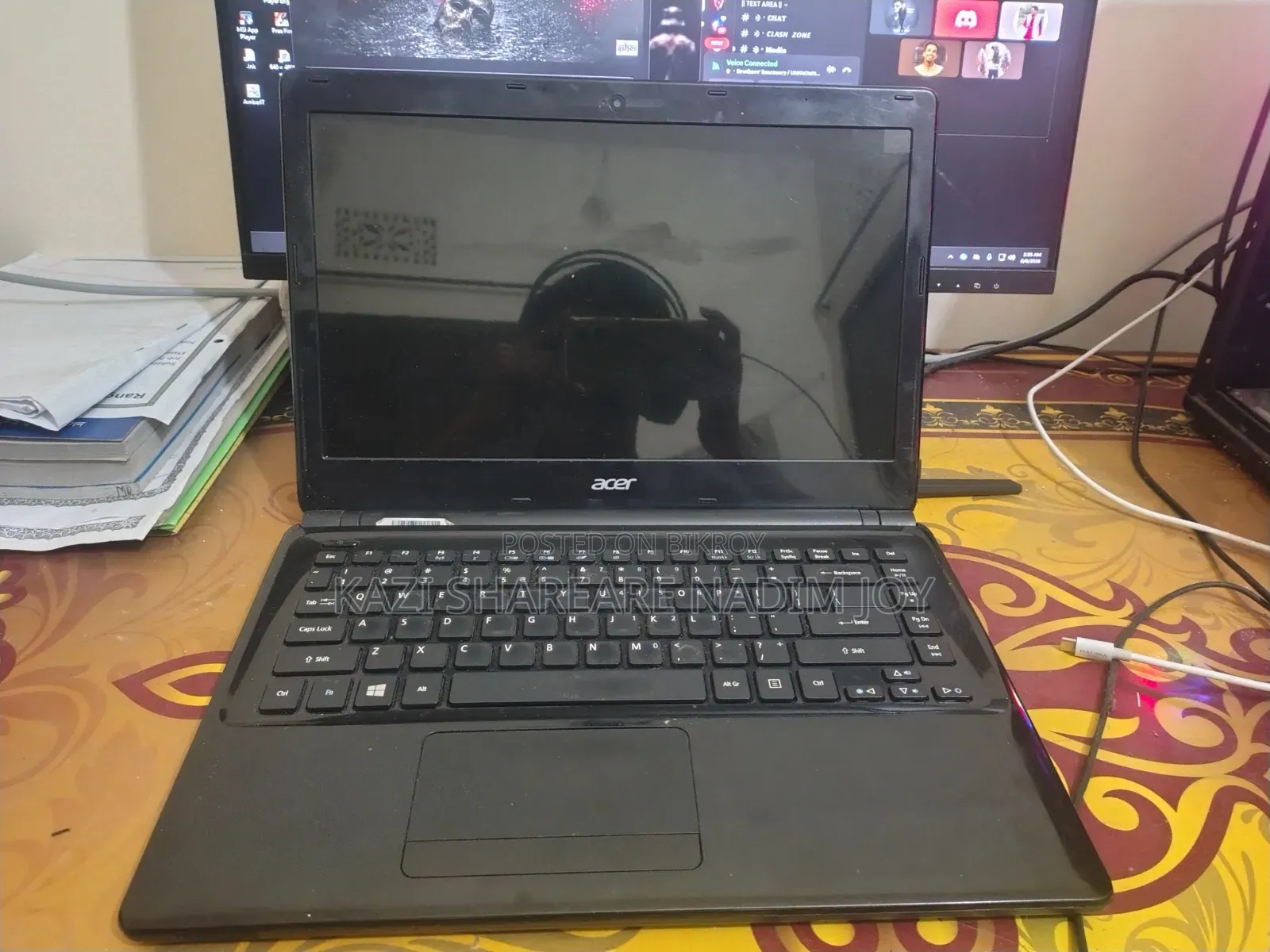 Laptop Acer Aspire E1-472 8GB Intel Core Ultra 9 SSD 128GB