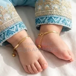 SS Snake Blade Chain Baby Anklet