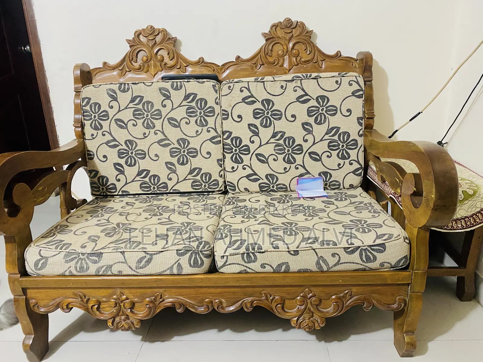 Segun Wood Sofa Set