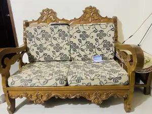 Segun Wood Sofa Set