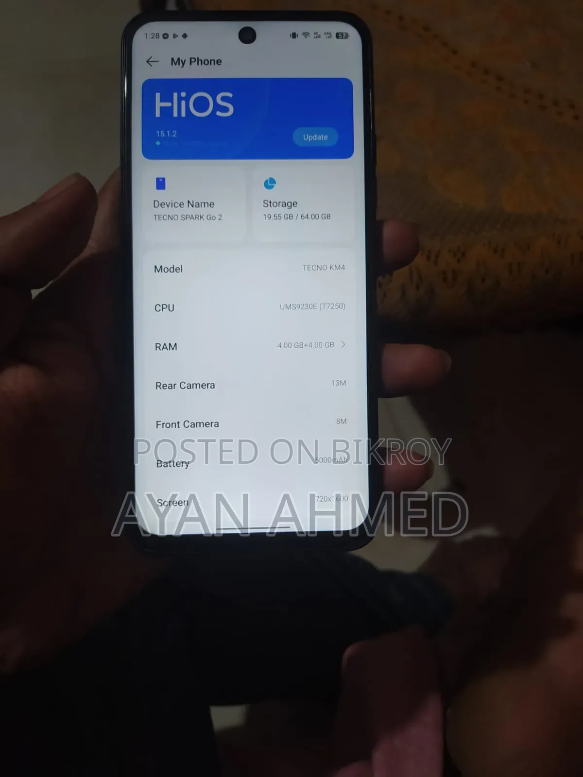 Tecno Spark Go 64 GB Gray