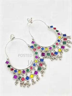 Rainbow Jhumka Earrings
