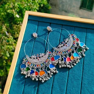 Rainbow Jhumka Earrings
